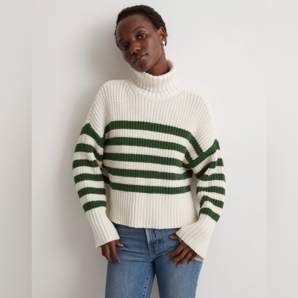 Madewell Wide Rib Turtleneck Sweater - Picture 3 of 5